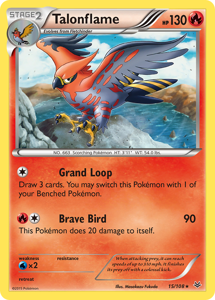 Talonflame (15/108) [XY: Roaring Skies] | Silver Goblin