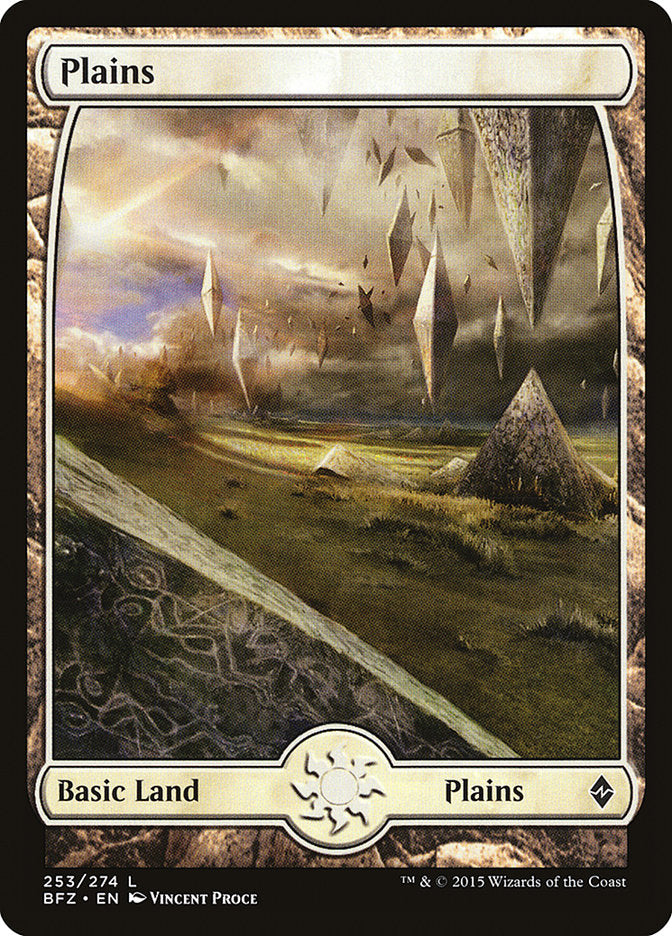 Plains (253) (Full Art) [Battle for Zendikar] | Silver Goblin