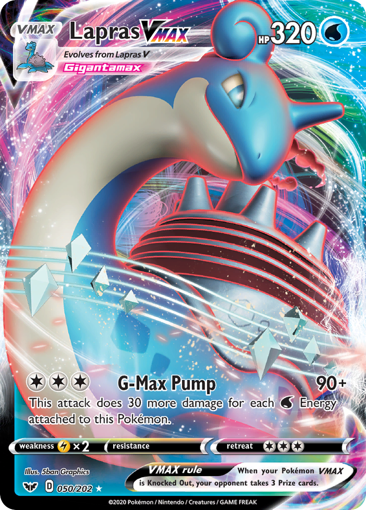 Lapras VMAX (050/202) [Sword & Shield: Base Set] | Silver Goblin