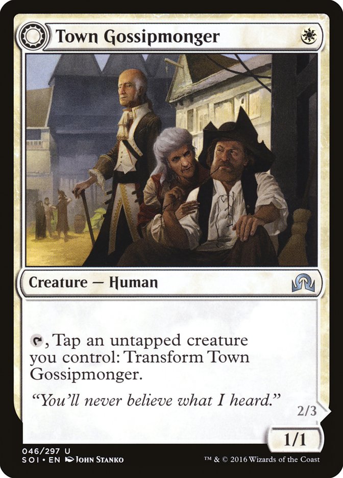 Town Gossipmonger (046) - Shadows over Innistrad