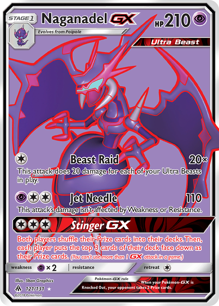 Naganadel GX (121/131) [Sun & Moon: Forbidden Light] | Silver Goblin