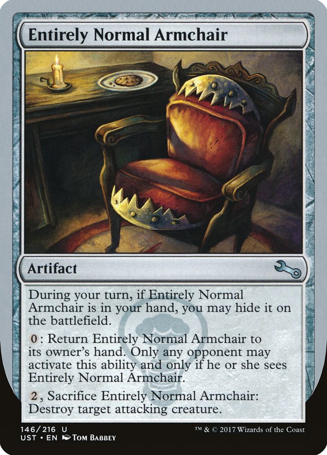 Entirely Normal Armchair [Unstable] | Silver Goblin