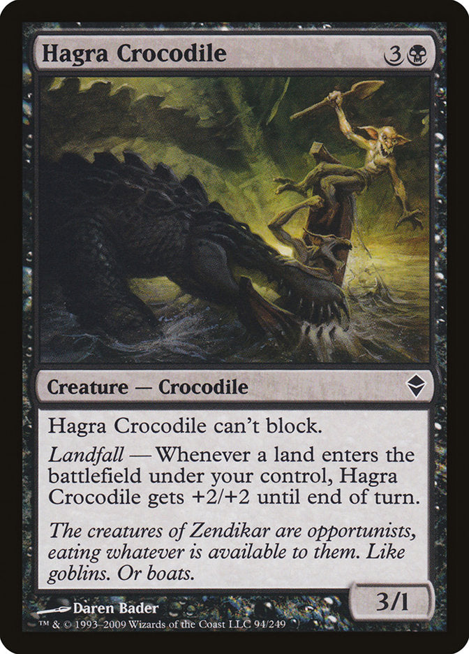 Hagra Crocodile [Zendikar] | Silver Goblin