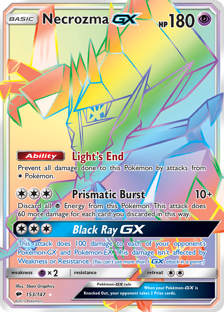 Necrozma GX (153/147) [Sun & Moon: Burning Shadows] | Silver Goblin