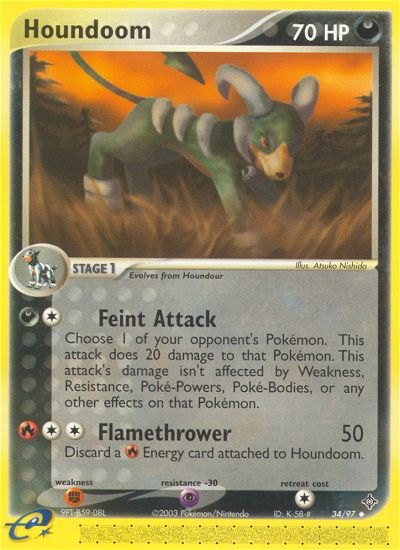 Houndoom (34/97) [EX: Dragon] | Silver Goblin