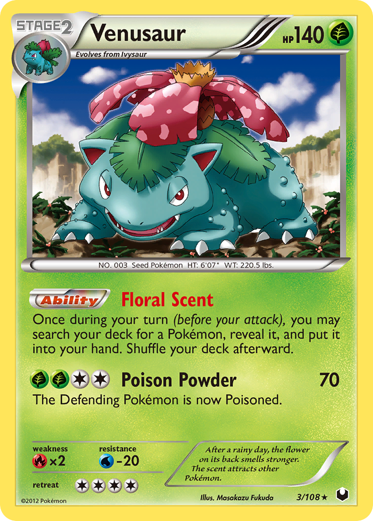 Venusaur (3/108) [Black & White: Dark Explorers] | Silver Goblin