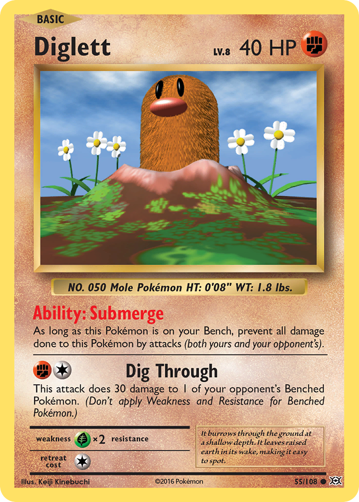 Diglett (55/108) [XY: Evolutions] | Silver Goblin