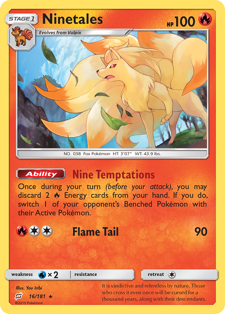 Ninetales (16/181) [Sun & Moon: Team Up] | Silver Goblin