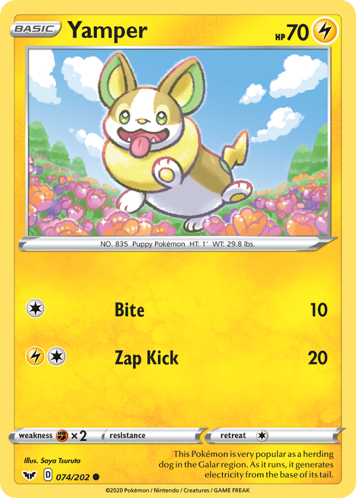 Yamper (074/202) [Sword & Shield: Base Set] | Silver Goblin