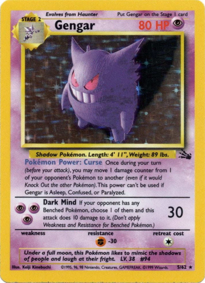 Gengar (5/62) [Fossil Unlimited] | Silver Goblin