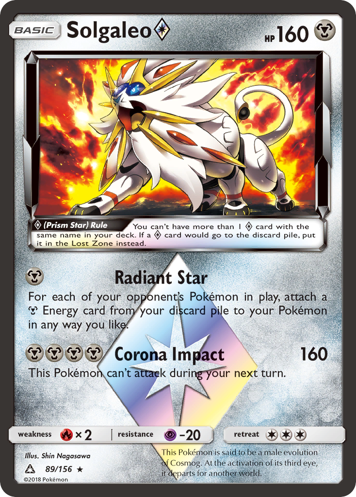 Solgaleo (89/156) (Prism Star) [Sun & Moon: Ultra Prism] | Silver Goblin