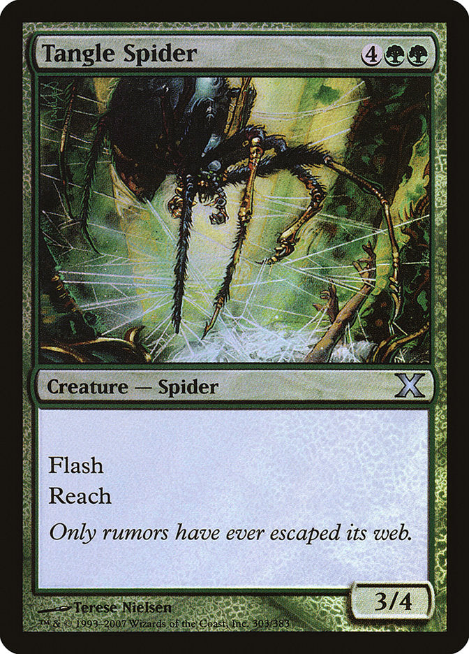 Tangle Spider (Premium Foil) [Tenth Edition] | Silver Goblin