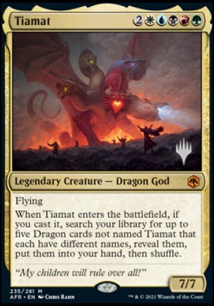 Tiamat (Promo Pack) [Dungeons & Dragons: Adventures in the Forgotten Realms Promos] | Silver Goblin