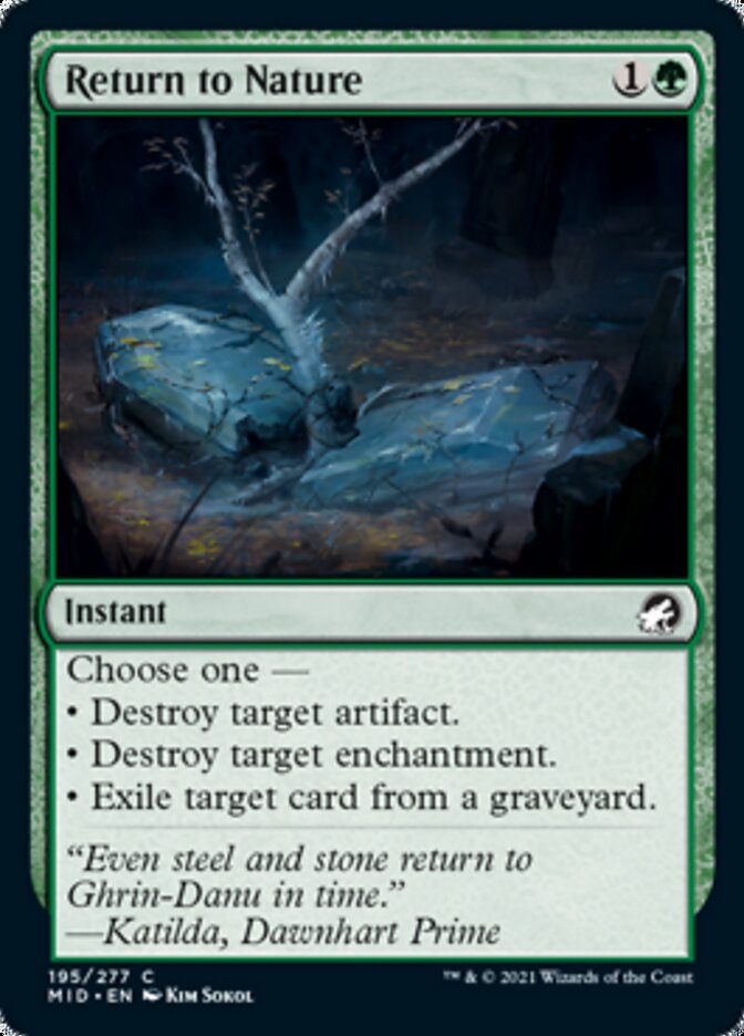 Return to Nature [Innistrad: Midnight Hunt] | Silver Goblin