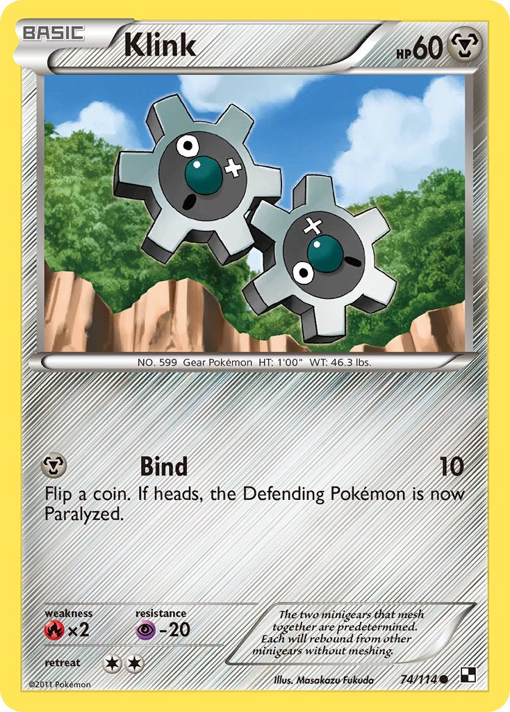 Klink (74/114) (Cracked Ice Holo) (Blister Exclusive) [Black & White: Base Set] | Silver Goblin