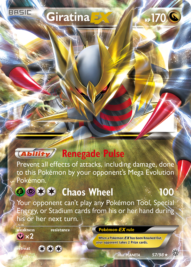 Giratina EX (57/98) [XY: Ancient Origins] | Silver Goblin