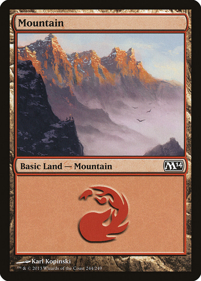 Mountain (244) [Magic 2014] | Silver Goblin