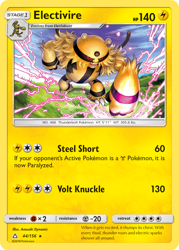 Electivire (44/156) [Sun & Moon: Ultra Prism] | Silver Goblin