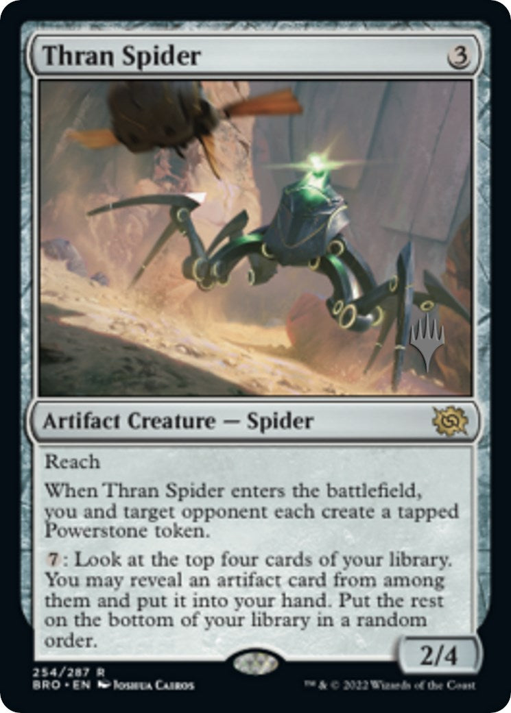 Thran Spider (Promo Pack) [The Brothers' War Promos] | Silver Goblin