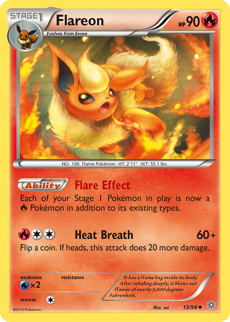 Flareon (13/98) [XY: Ancient Origins] | Silver Goblin