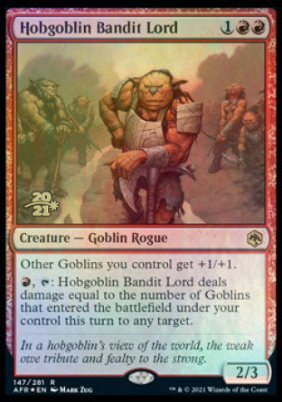 Hobgoblin Bandit Lord [Dungeons & Dragons: Adventures in the Forgotten Realms Prerelease Promos] | Silver Goblin