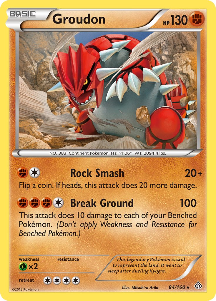 Groudon (84/160) (Theme Deck Exclusive) [XY: Primal Clash] | Silver Goblin