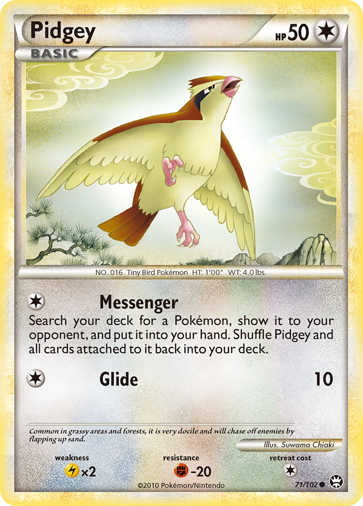 Pidgey (71/102) [HeartGold & SoulSilver: Triumphant] | Silver Goblin