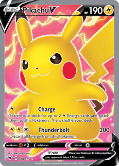 Pikachu V (170/185) [Sword & Shield: Vivid Voltage] | Silver Goblin