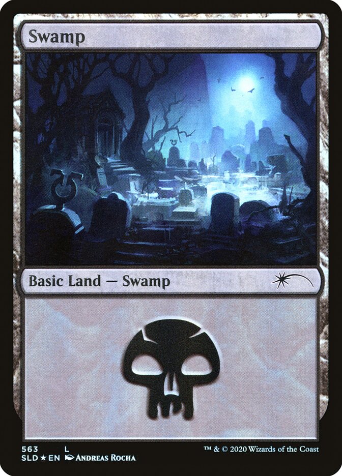 Swamp (Spooky) (563) [Secret Lair Drop Promos] | Silver Goblin
