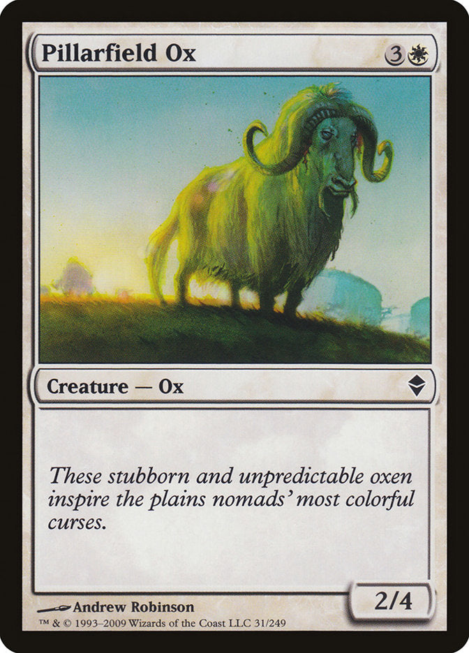 Pillarfield Ox [Zendikar] | Silver Goblin