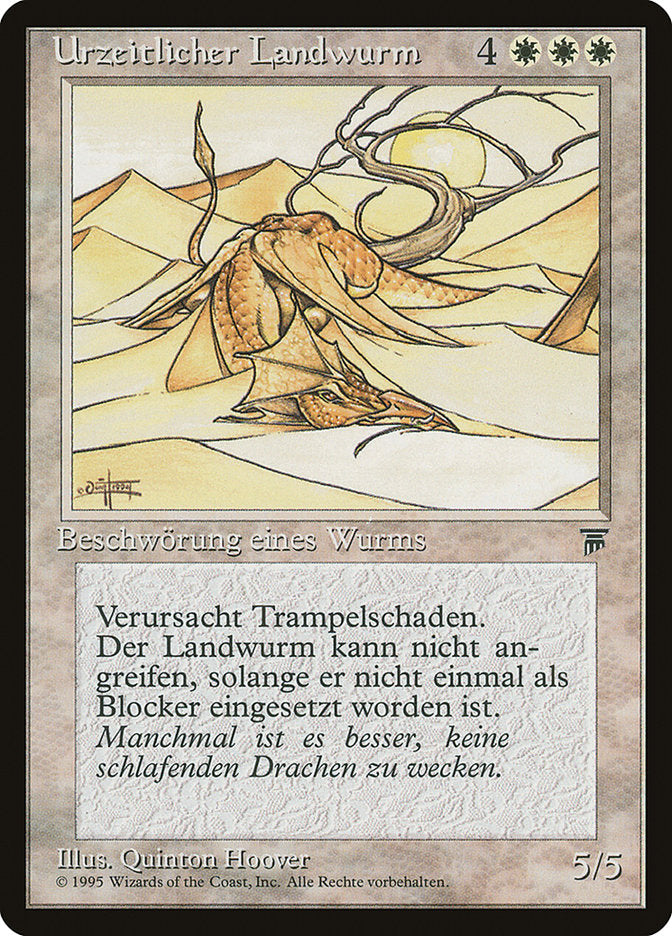 Elder Land Wurm (German) - "Urzeitlicher Landwurm" [Renaissance] | Silver Goblin