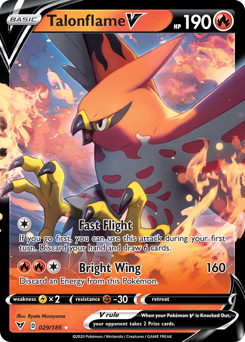 Talonflame V (029/185) [Sword & Shield: Vivid Voltage] | Silver Goblin