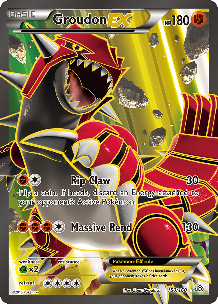 Groudon EX (150/160) [XY: Primal Clash] | Silver Goblin