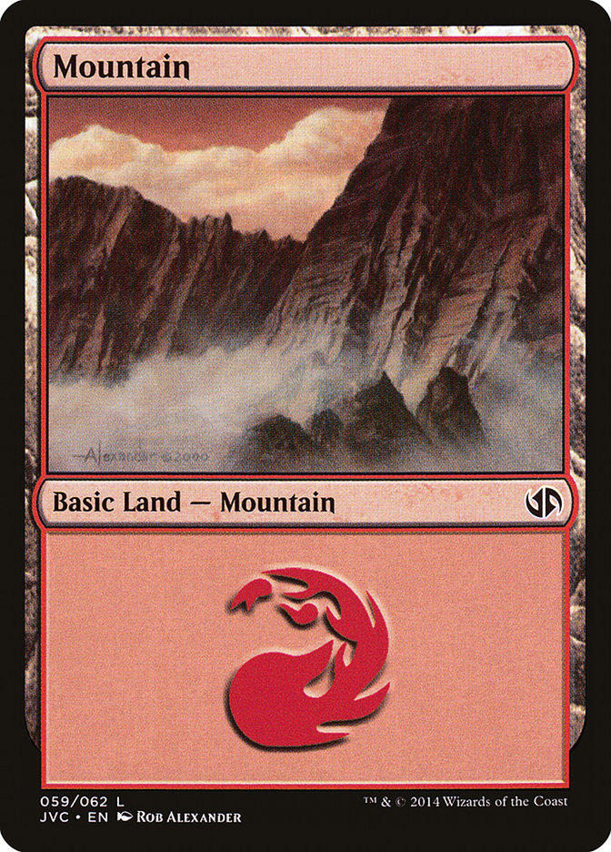 Mountain (61) [Duel Decks Anthology] | Silver Goblin