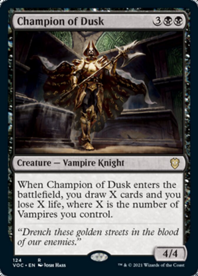 Champion of Dusk [Innistrad: Crimson Vow Commander] | Silver Goblin
