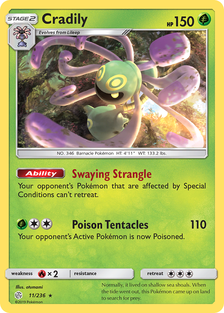 Cradily (11/236) [Sun & Moon: Cosmic Eclipse] | Silver Goblin