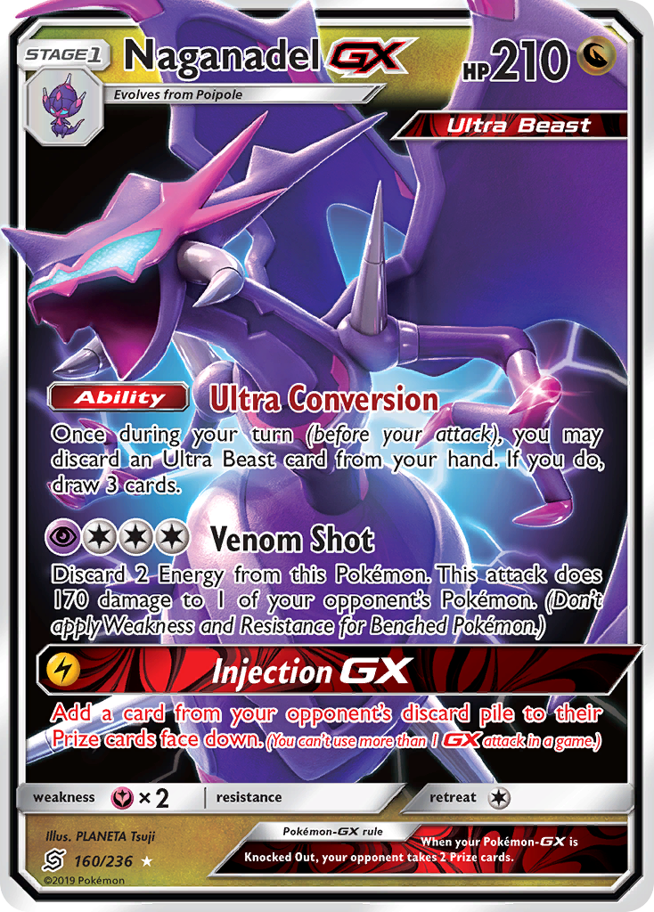 Naganadel GX (160/236) [Sun & Moon: Unified Minds] | Silver Goblin