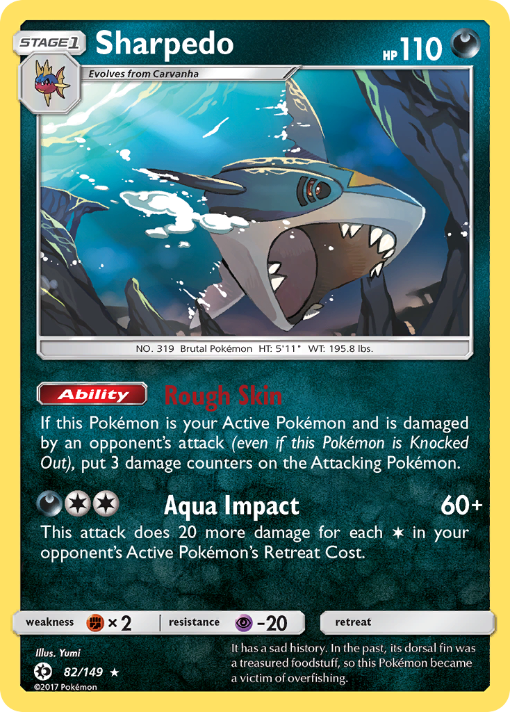 Sharpedo (82/149) [Sun & Moon: Base Set] | Silver Goblin