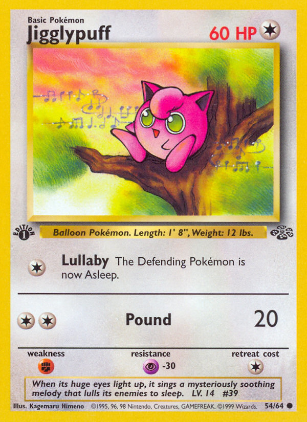 Jigglypuff (54/64) [Jungle 1st Edition] | Silver Goblin