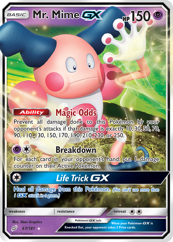 Mr. Mime GX (67/181) [Sun & Moon: Team Up] | Silver Goblin