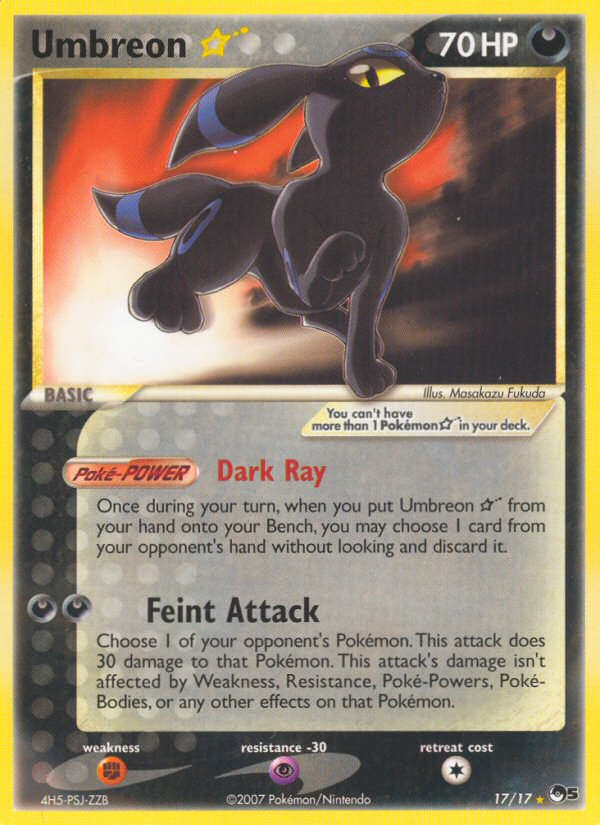 Umbreon Star (17/17) [POP Series 5] | Silver Goblin