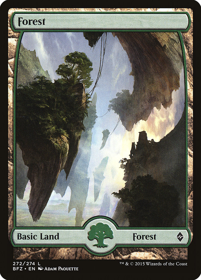 Forest (272) (Full Art) [Battle for Zendikar] | Silver Goblin