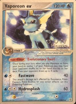 Vaporeon ex (110/113) (Flyvees - Jun Hasebe) [World Championships 2007] | Silver Goblin