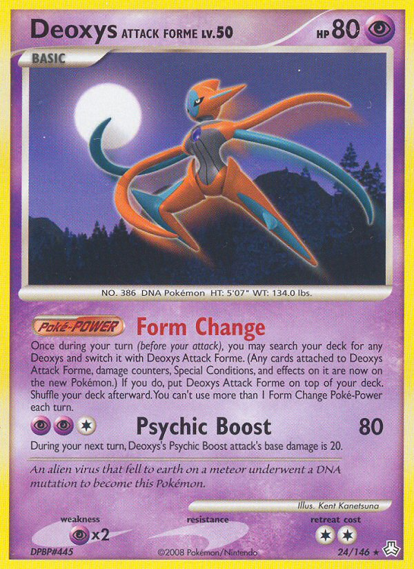 Deoxys Attack Forme (24/146) [Diamond & Pearl: Legends Awakened] | Silver Goblin