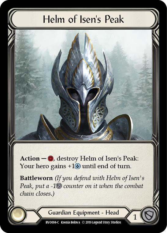 Helm of Isen's Peak [BVO004-C] (Bravo Hero Deck)  1st Edition Normal | Silver Goblin
