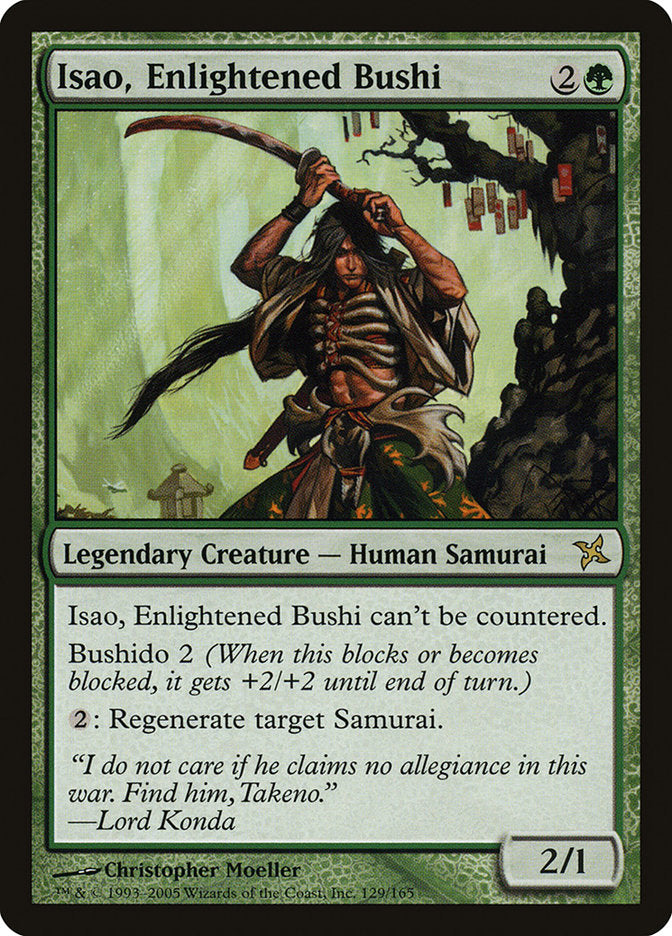 Isao, Enlightened Bushi [Betrayers of Kamigawa] | Silver Goblin