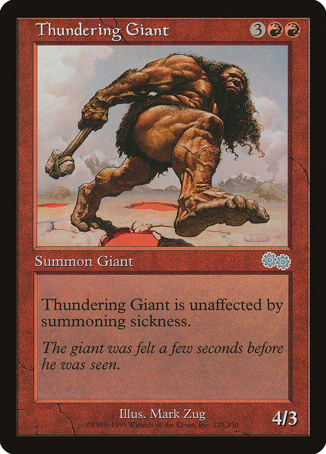 Thundering Giant [Urza's Saga] | Silver Goblin