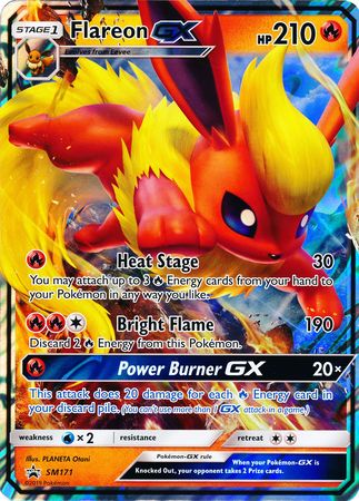 Flareon GX (SM171) (Jumbo Card) [Sun & Moon: Black Star Promos] | Silver Goblin