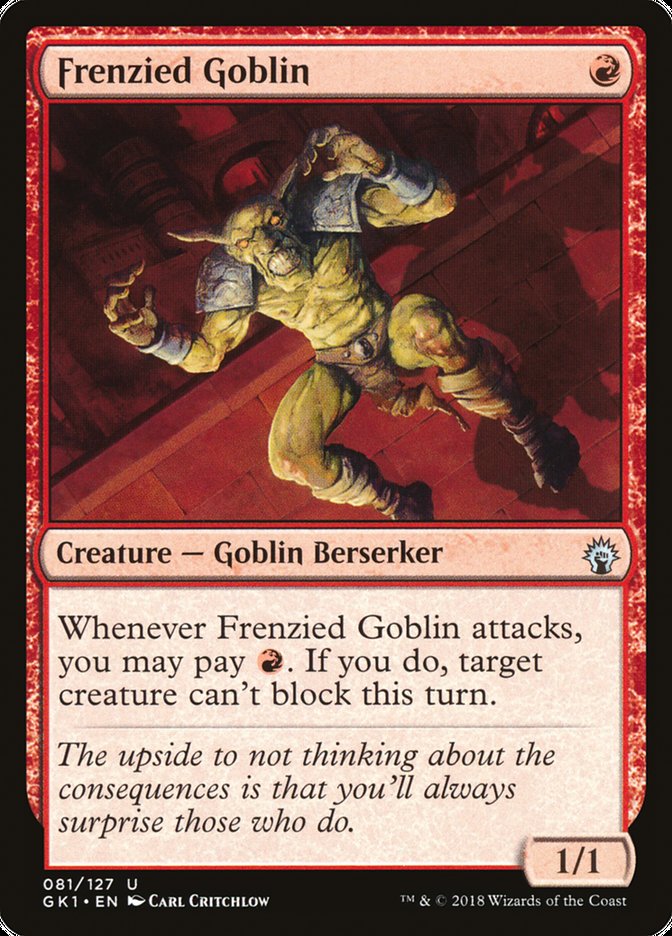 Frenzied Goblin [Guilds of Ravnica Guild Kit] | Silver Goblin
