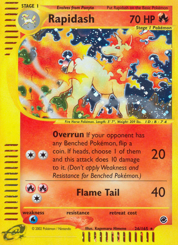 Rapidash (26/165) [Expedition: Base Set] | Silver Goblin